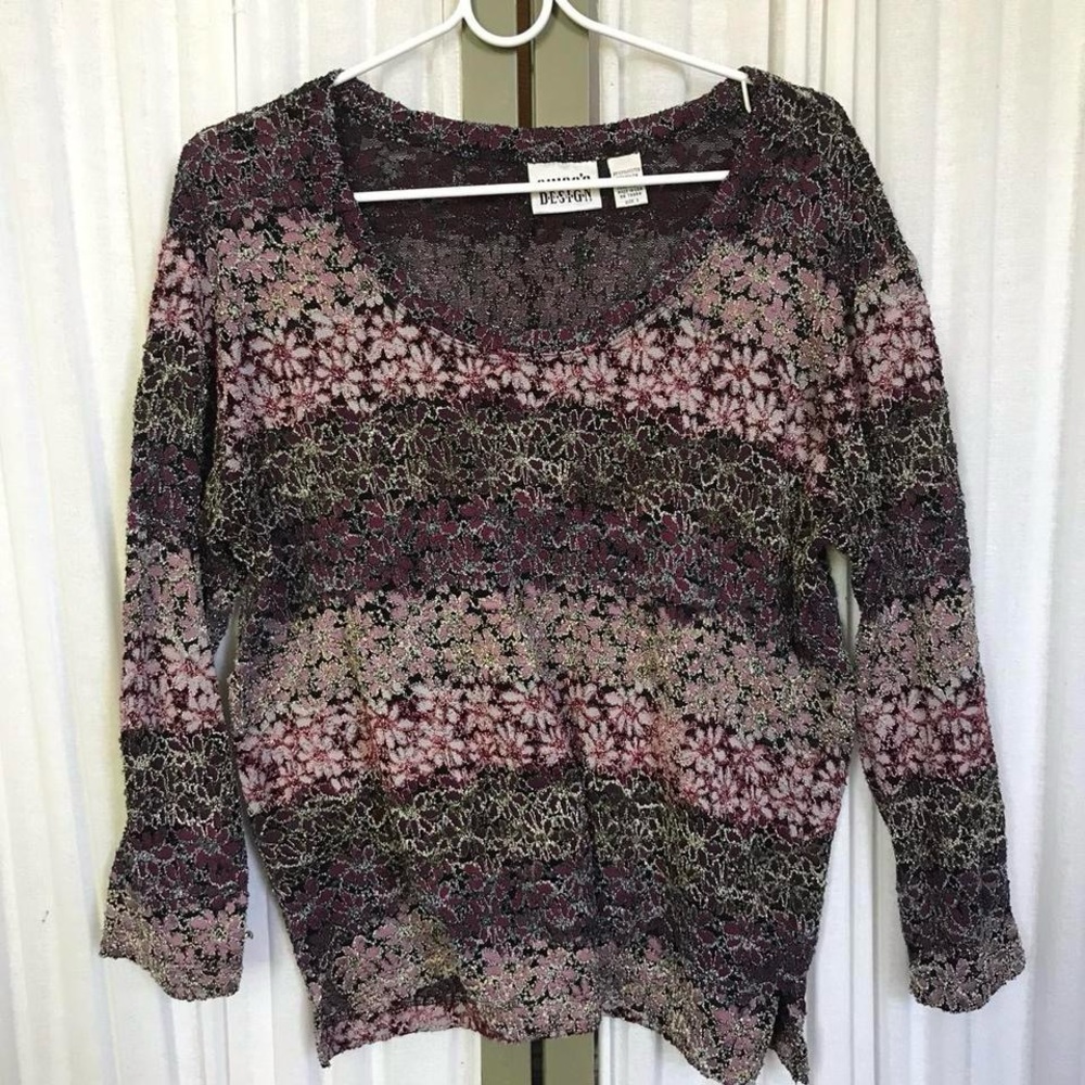 Floral long sleeve top